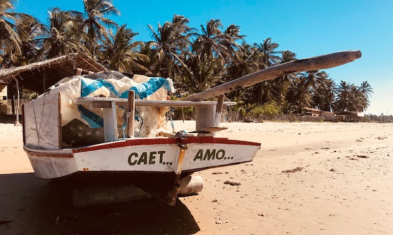 Passeio de Jangada no Mar